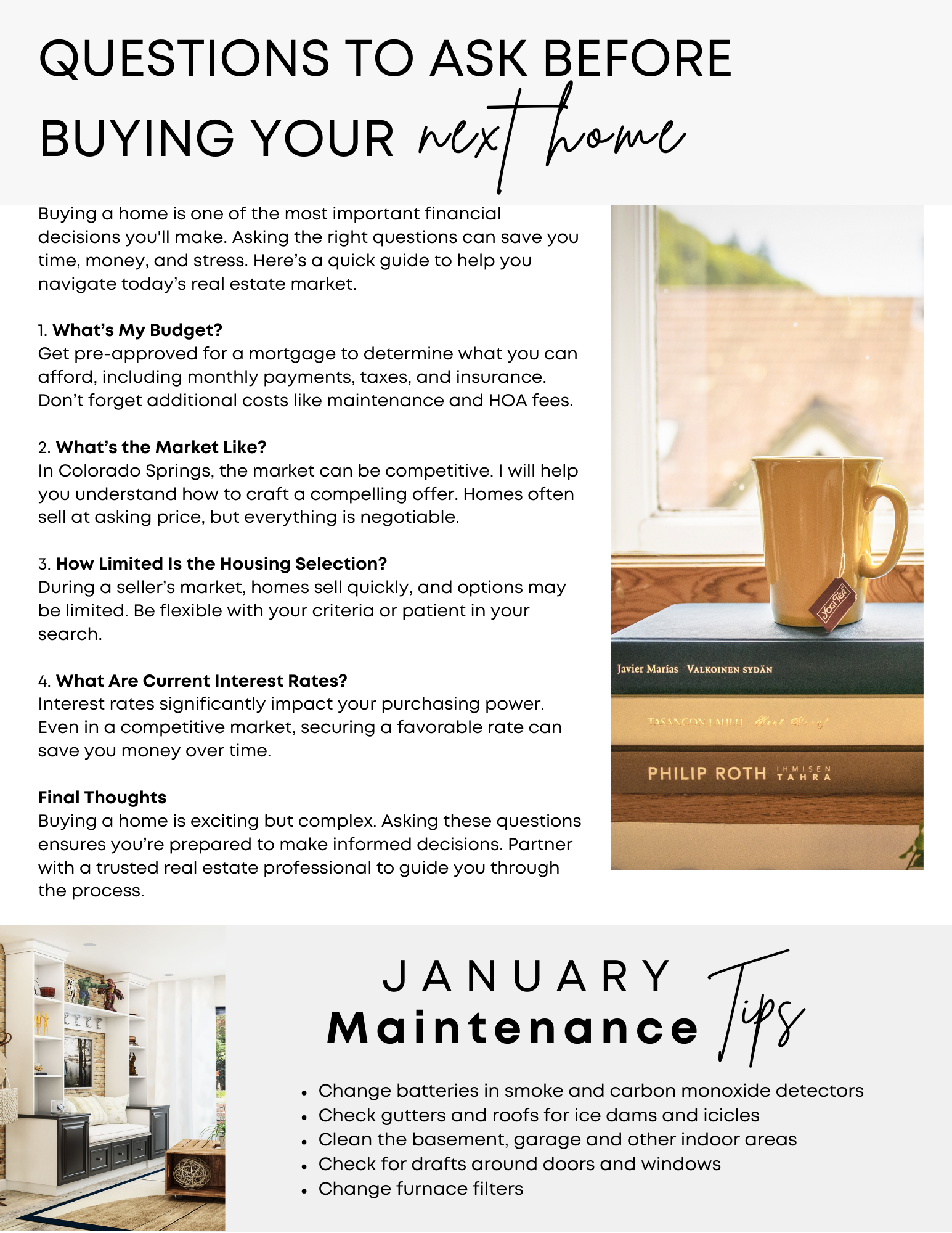 Cori Cutler Homes January 2026 RE Newsletter page 2