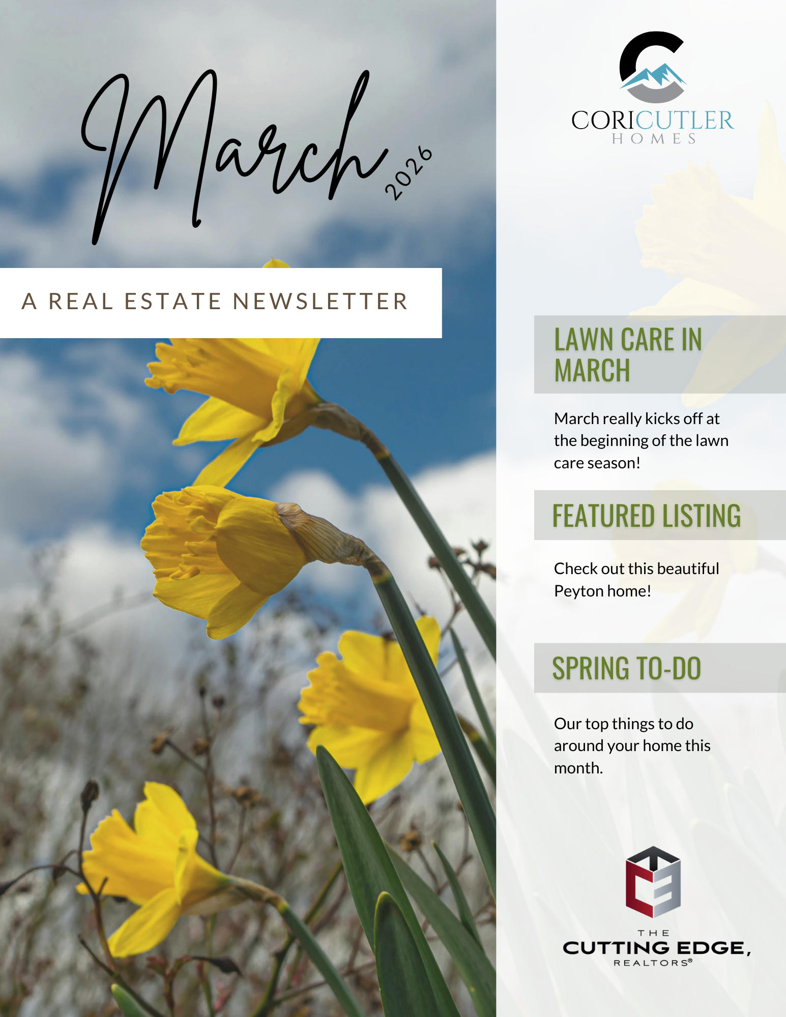 Cori Cutler March 2026 Newsletter